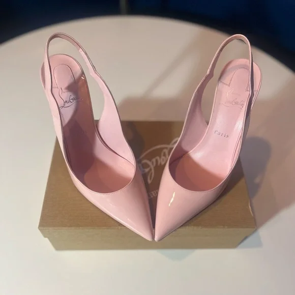 Pink Louboutin Size 11 Christian Louboutin Pink Espadrille Wedge - Main Image